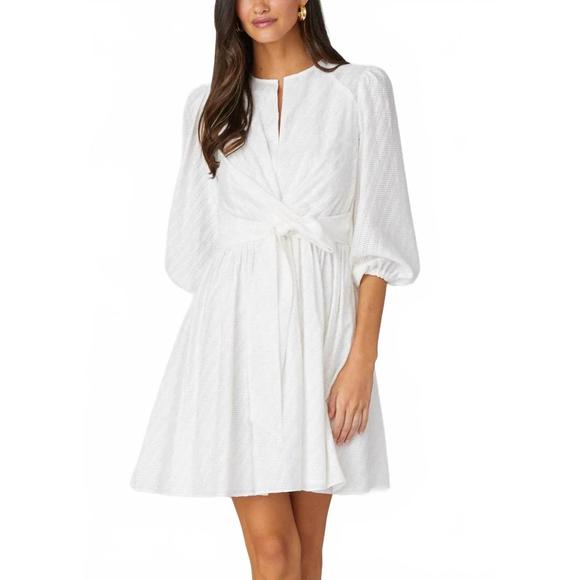 NEW SHOSHANNA maia dress in optic white - Picture 1 of 3